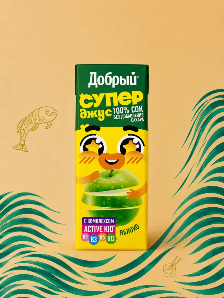 Добрый Tetra Pak Яблоко 0.2 L