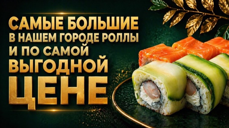 Самые большие роллы в нашем городе и по самой выгодной цене